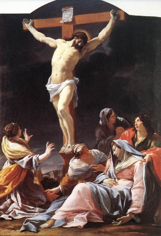 Simon Vouet Crucifixion  qwr France oil painting art